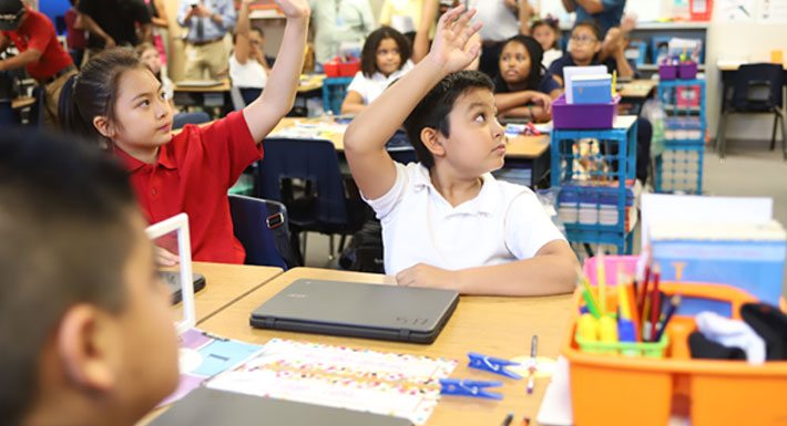 Students in classroom