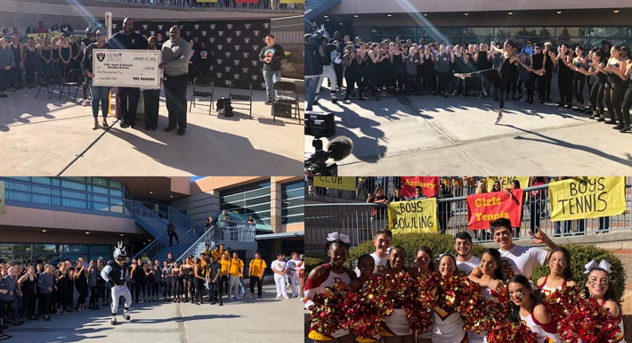 Raiders alumni celebrate Peace Week at Del Sol Academy