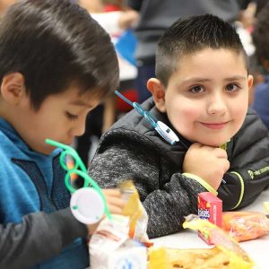 Students at lunch