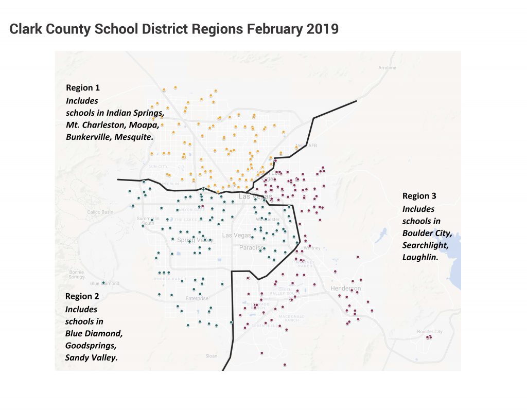 Clark County School District Regions February 2019