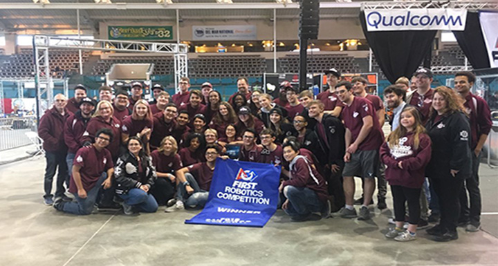 Cimarron-Memorial’s Team 987 win regional robotics tournament