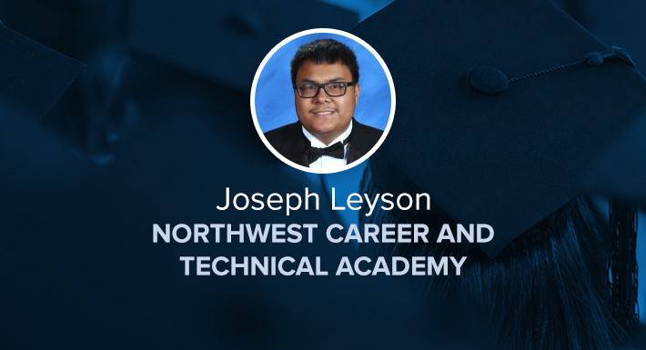 Northwest Career and Technical Academy Star Graduate Joseph Leyson