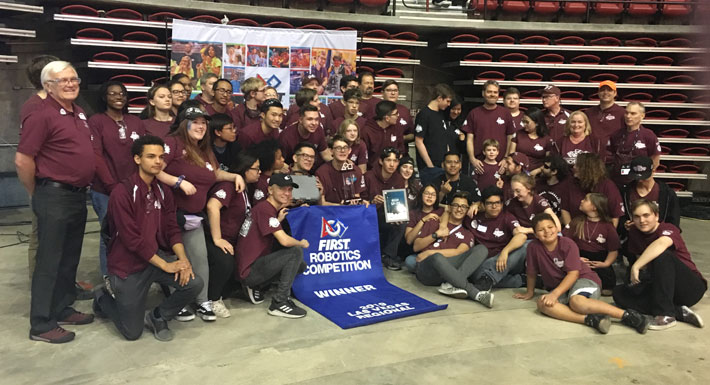 Cimarron-Memorial Highrollers win robotics regional competition