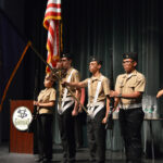 Students at a recognition event