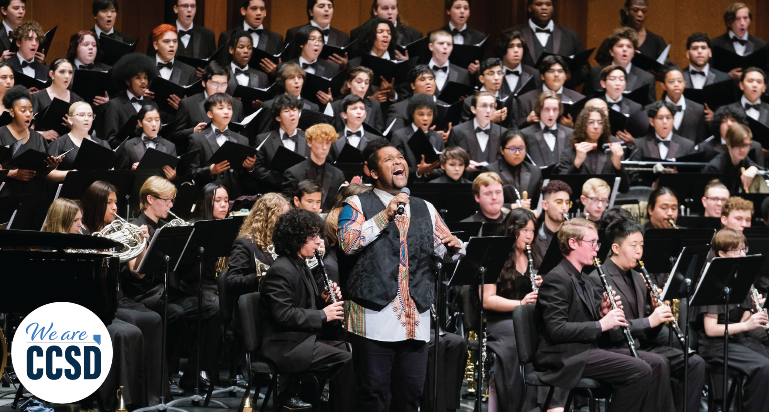 Las Vegas Academy music students perform at an event.