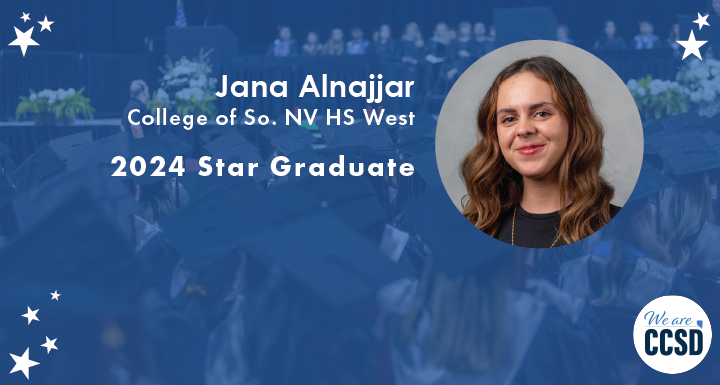 A photo of College of So. NV HS West 2024 Star Graduate Jana Alnajjar.