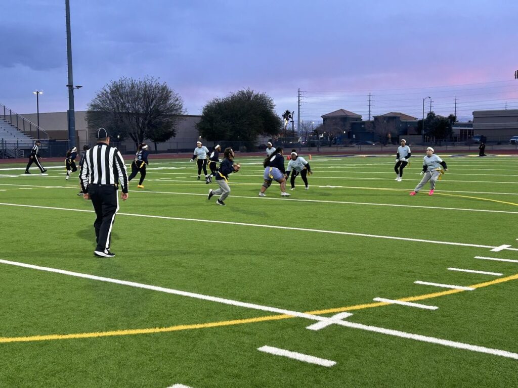 CCSD Students play flag football