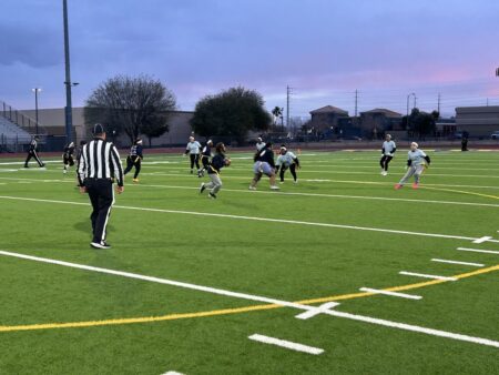 CCSD Students play flag football