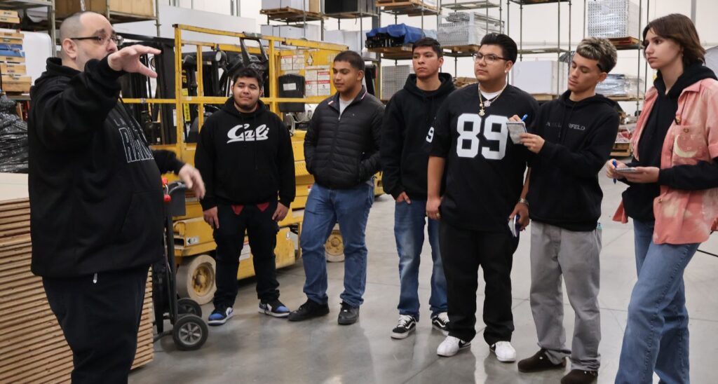 Students from Green Valley and SECTA learn from the pros at K2 Design and Fabrication during Career Exploration Week.