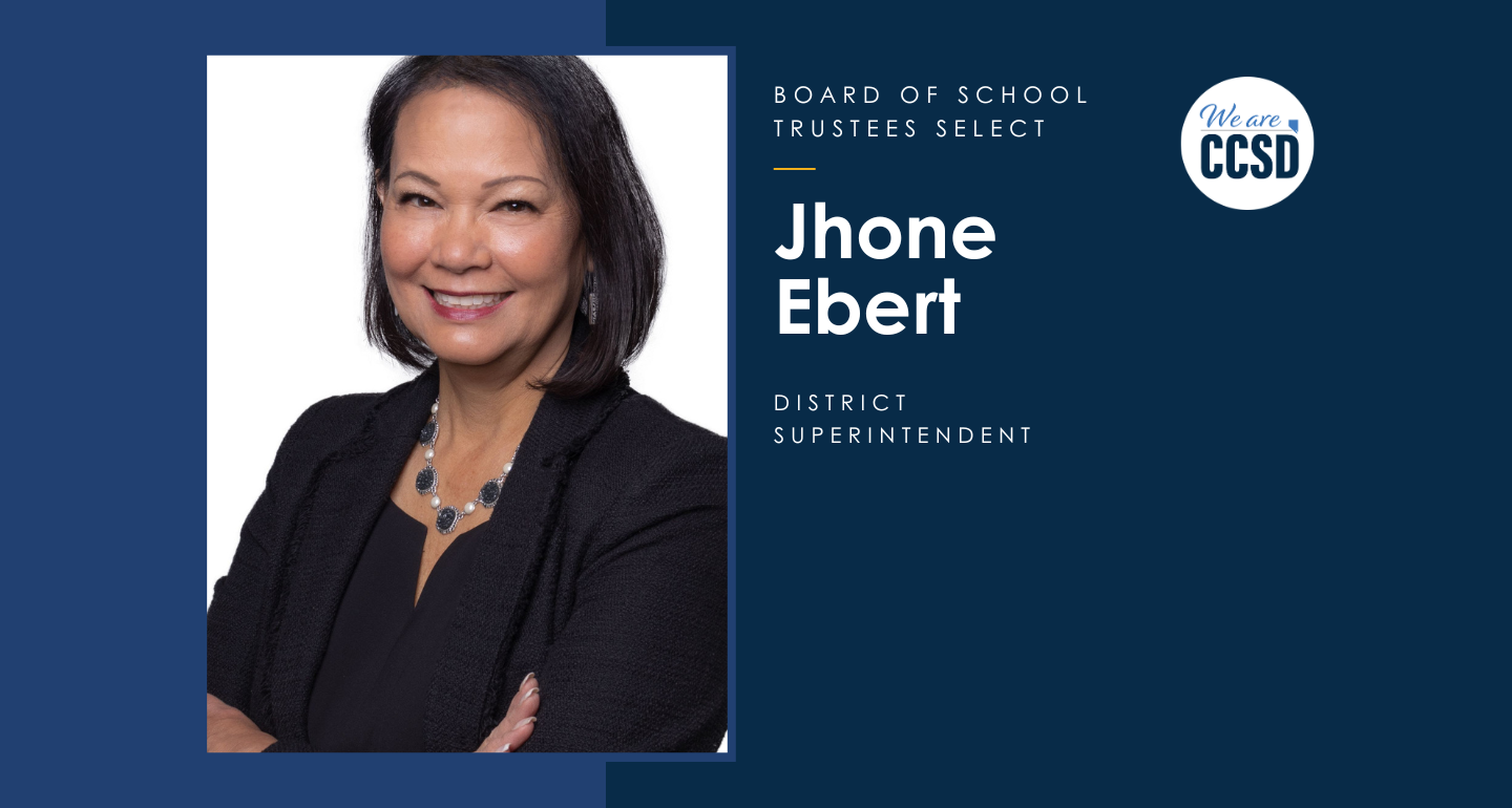 Board of School Trustees Selects Jhone Ebert as Next Superintendent