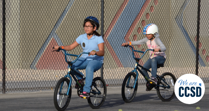 CCSD celebrates Bike & Roll to School Day