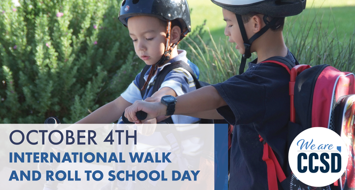 CCSD celebrates International Walk and Roll to School Day