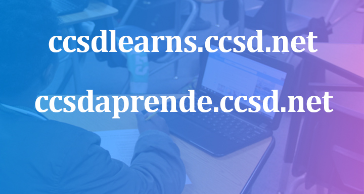 Use CCSD Learns to access distance education resources