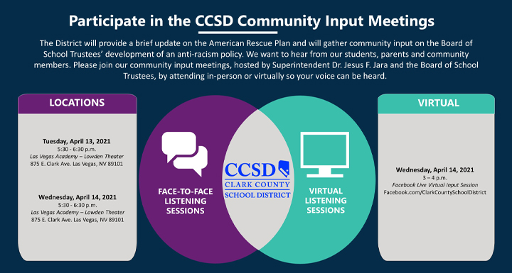CCSD Community Input Meetings