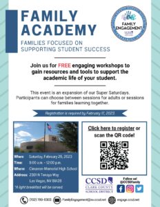 CCSD invites parents to Family Academy workshops