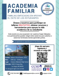 CCSD invites parents to Family Academy workshops