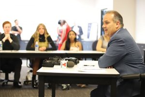 Superintendent Jara hosts a roundtable with students who were accepted into top universities, colleges and military academies