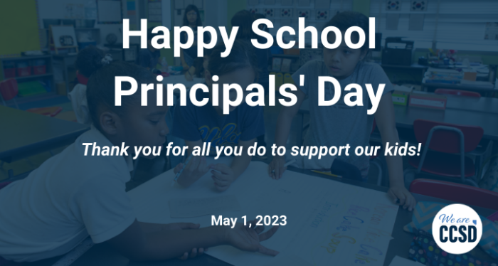 Newsroom | Happy School Principals’ Day!