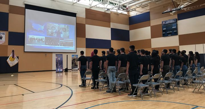 Army oath of enlistment to CCSD recruits from space