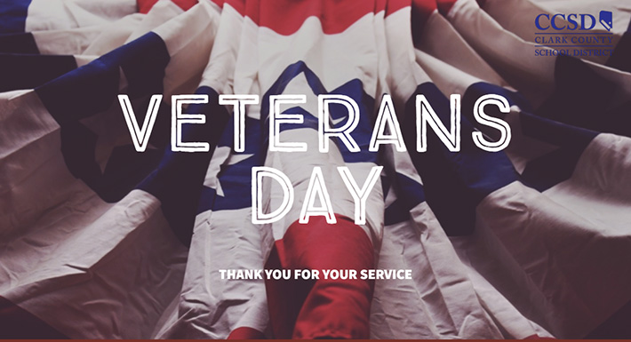 There will be no school from Nov. 11-12 in honor of Veterans Day