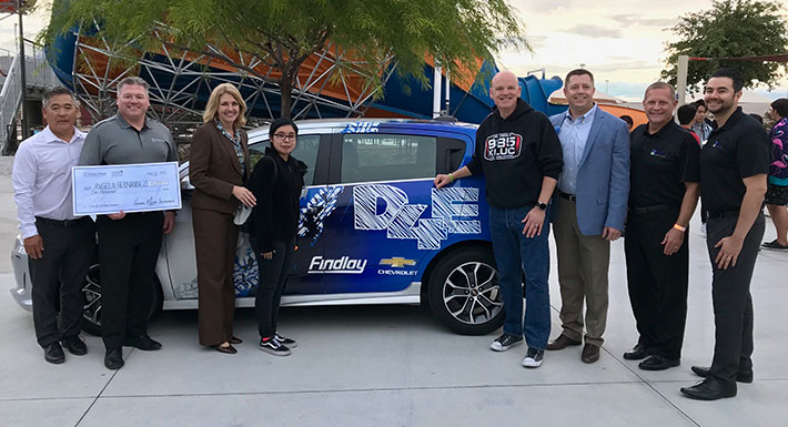 Clark HS student Angela Hernandez wins car at “Drive for Excellence” celebration