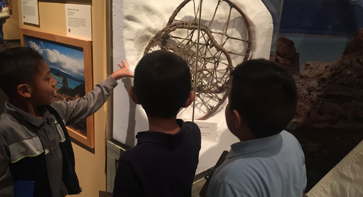 Students enjoy their visit to the Nevada State Museum