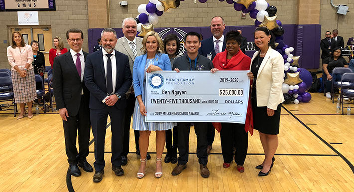 Sunrise Mountain High School teacher Ben Nguyen awarded $25,000 Milken Educator Award